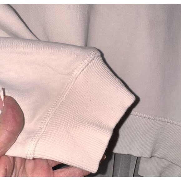 Tommy Hilfiger White Logo Sweatshirt XL Crewneck Cotton/Polyester Unisex Casual - Picture 4 of 8